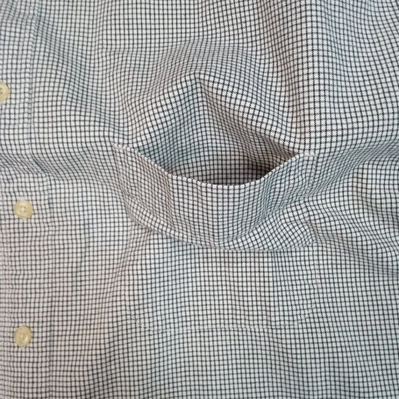 Eddie Bauer Mens Shirt Biege Tall XXL Pocket Button Up Preppy Career 2XL - Picture 5 of 12